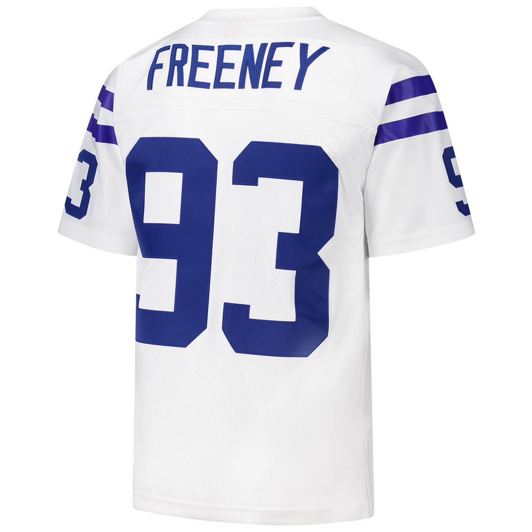 Men's Mitchell & Ness Indianapolis Colts Dwight Freeney White 2006 Legacy Replica NFL Jersey