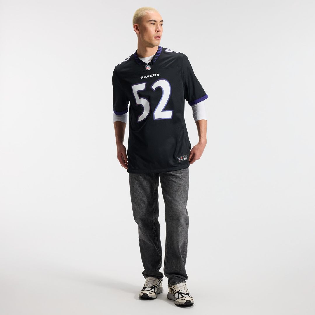 Men's Nike Baltimore Ravens Ray Lewis Black Alternate Retired Player Game NFL Jersey