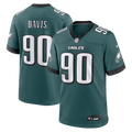 Men's Nike Philadelphia Eagles Jordan Davis Midnight Green Team Game NFL Jersey