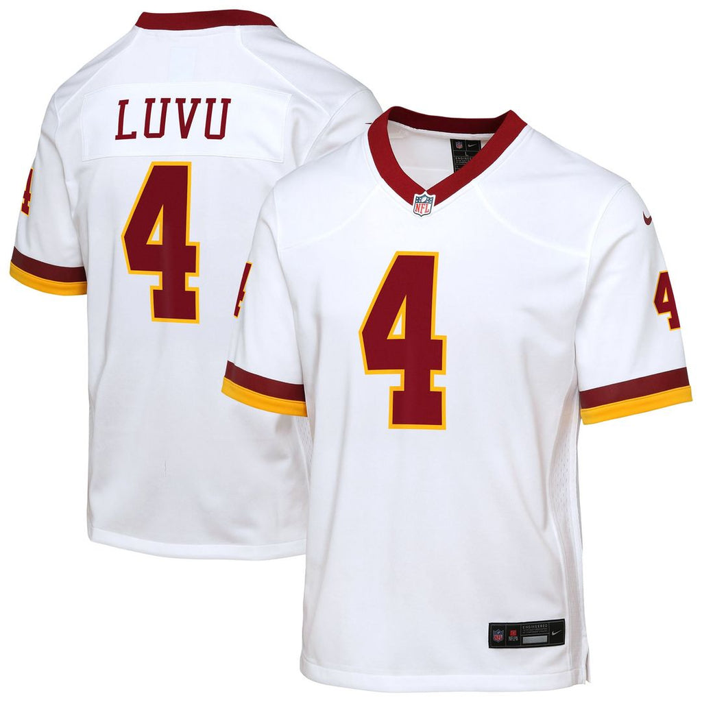 Youth Nike Washington Commanders Frankie Luvu White Game Super Bowl Era NFL Jersey