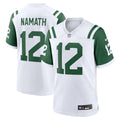 Men's Nike New York Jets Joe Namath White Classic Alternate Retired Player Game NFL Jersey
