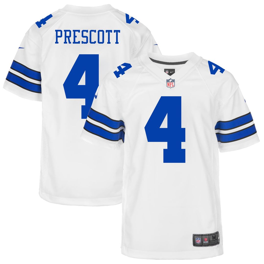Youth Nike Dallas Cowboys Dak Prescott Navy Game NFL Jersey