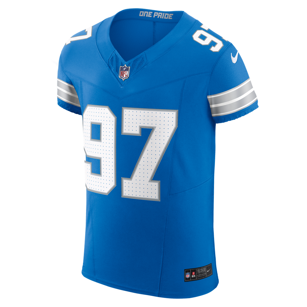 Men's Nike Detroit Lions Aidan Hutchinson Black Alternate Vapor F.U.S.E. Elite NFL Jersey