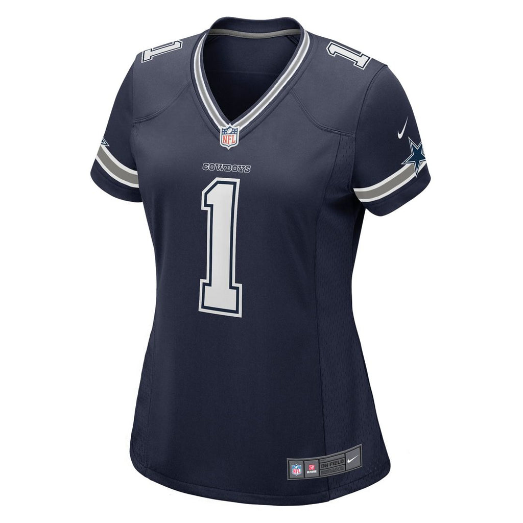 Women's Nike Dallas Cowboys Number 1 Mom Navy Game NFL Jersey