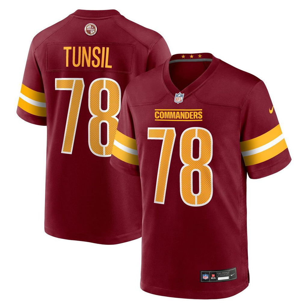 Men's Nike Washington Commanders Laremy Tunsil Burgundy Team Game NFL Jersey