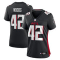 Women's Nike Atlanta Falcons Josh Woods Black Team Game NFL Jersey