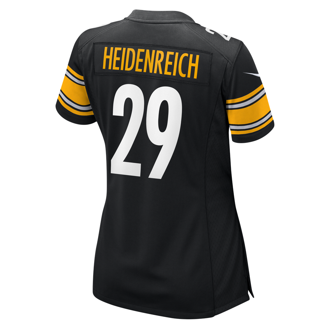 Women's Nike Pittsburgh Steelers Eli Heidenreich Black Team Game NFL Jersey