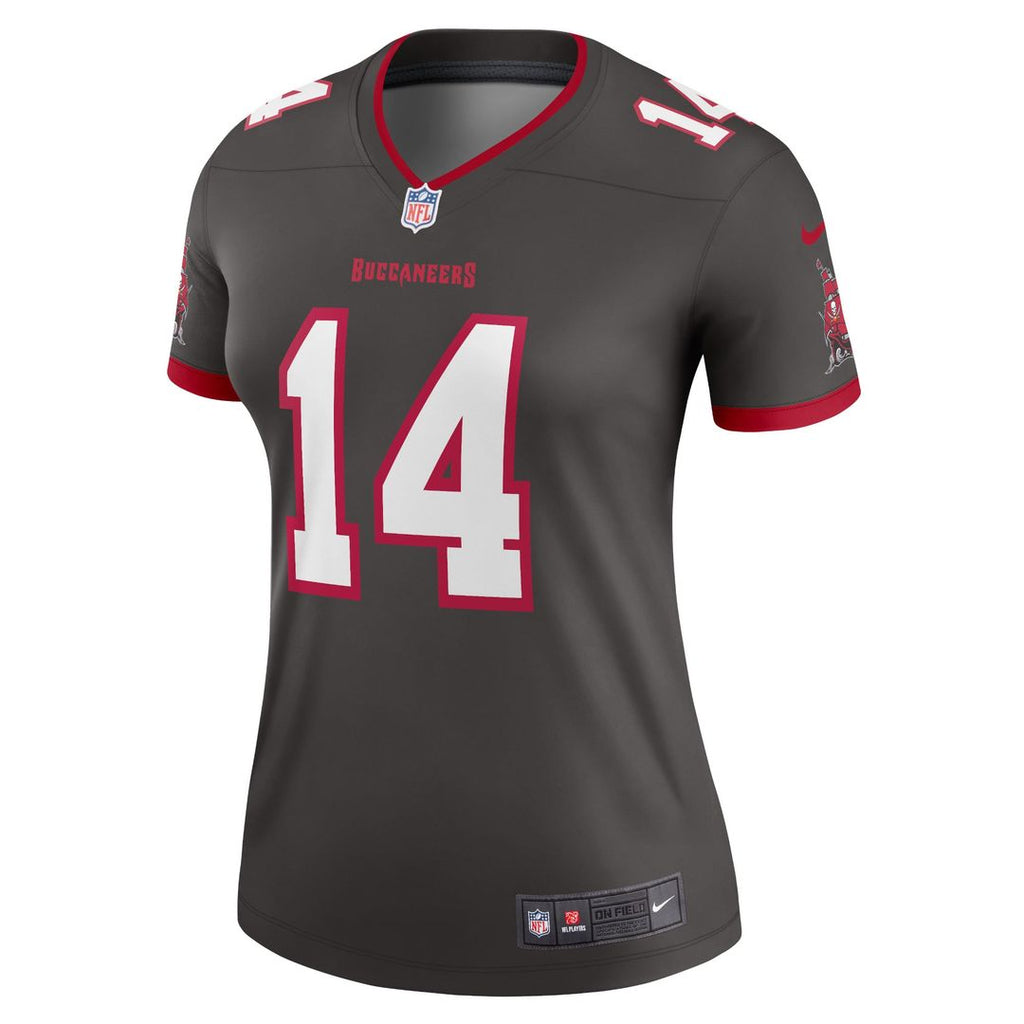 Women's Nike Tampa Bay Buccaneers Chris Godwin Pewter Alternate Legend Player NFL Performance Top