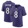 Men's Nike Baltimore Ravens Lamar Jackson Purple Team Game NFL Jersey
