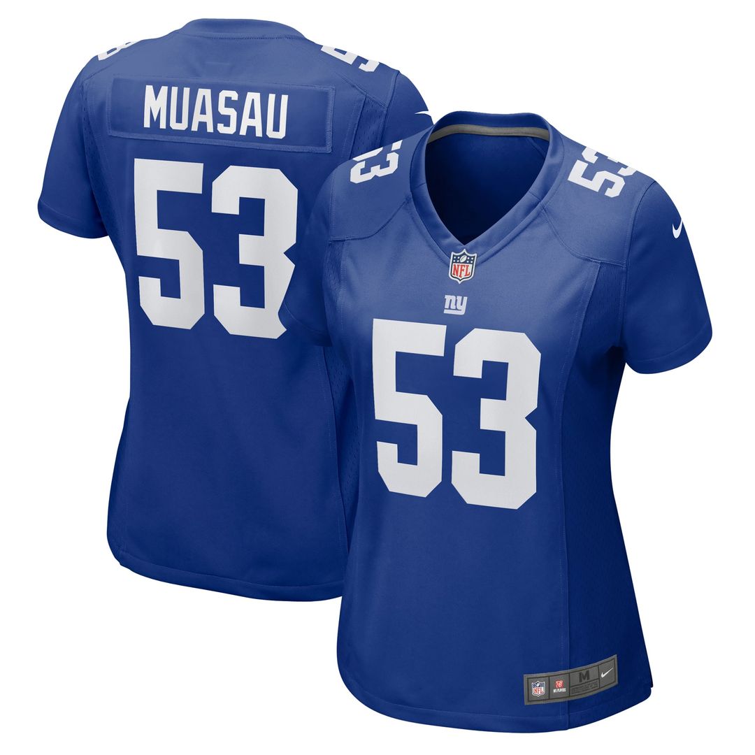 Women's Nike New York Giants Darius Muasau Royal Game NFL Jersey