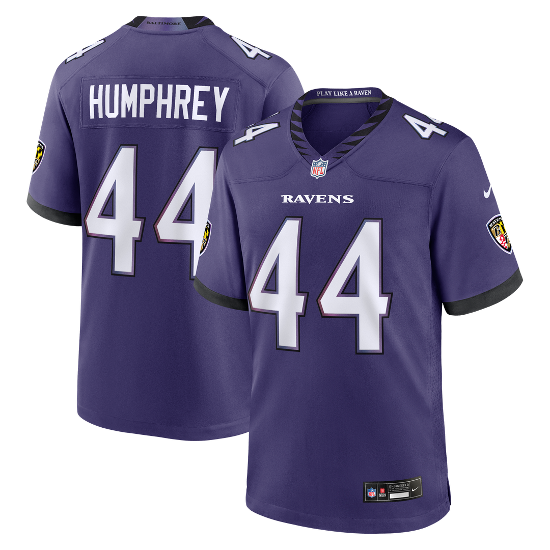 Men's Nike Baltimore Ravens Marlon Humphrey Black Alternate Game NFL Jersey