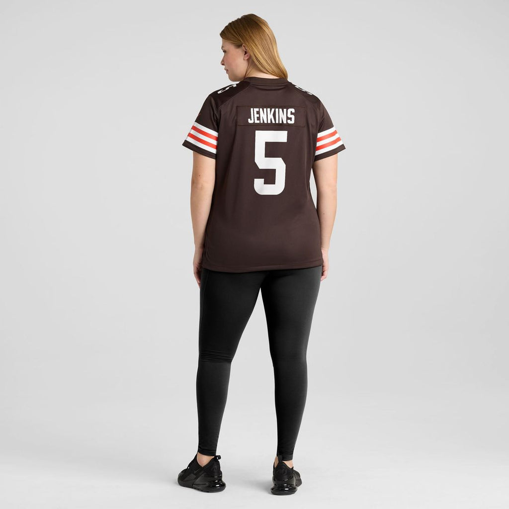 Women's Nike Cleveland Browns Rayshawn Jenkins Brown Team Game NFL Jersey