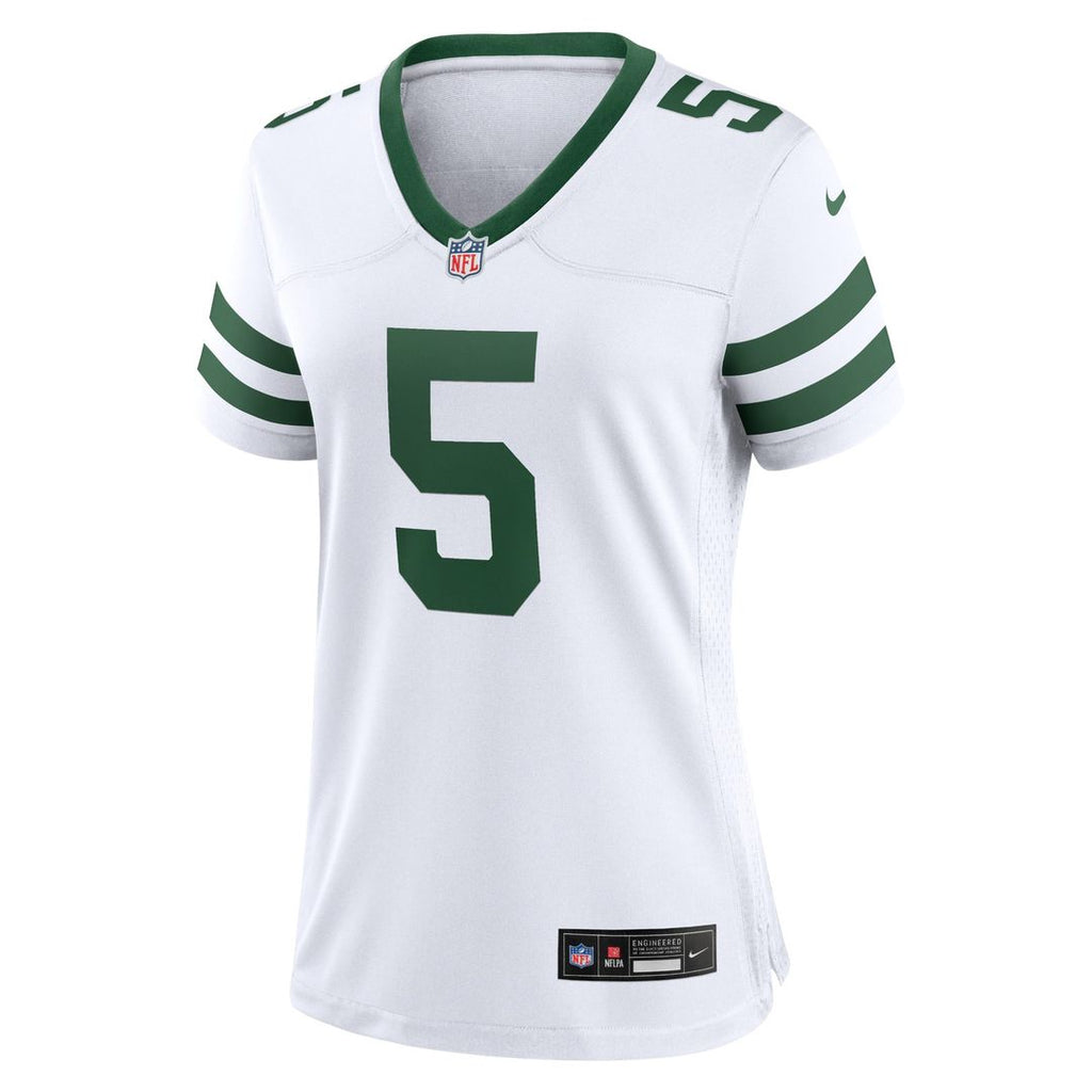 Women's Nike New York Jets Garrett Wilson Legacy Green Game NFL Jersey