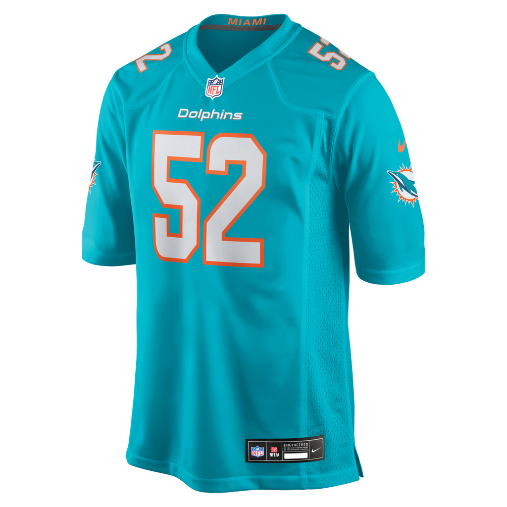 Men's Nike Miami Dolphins Patrick Paul Aqua Game NFL Jersey