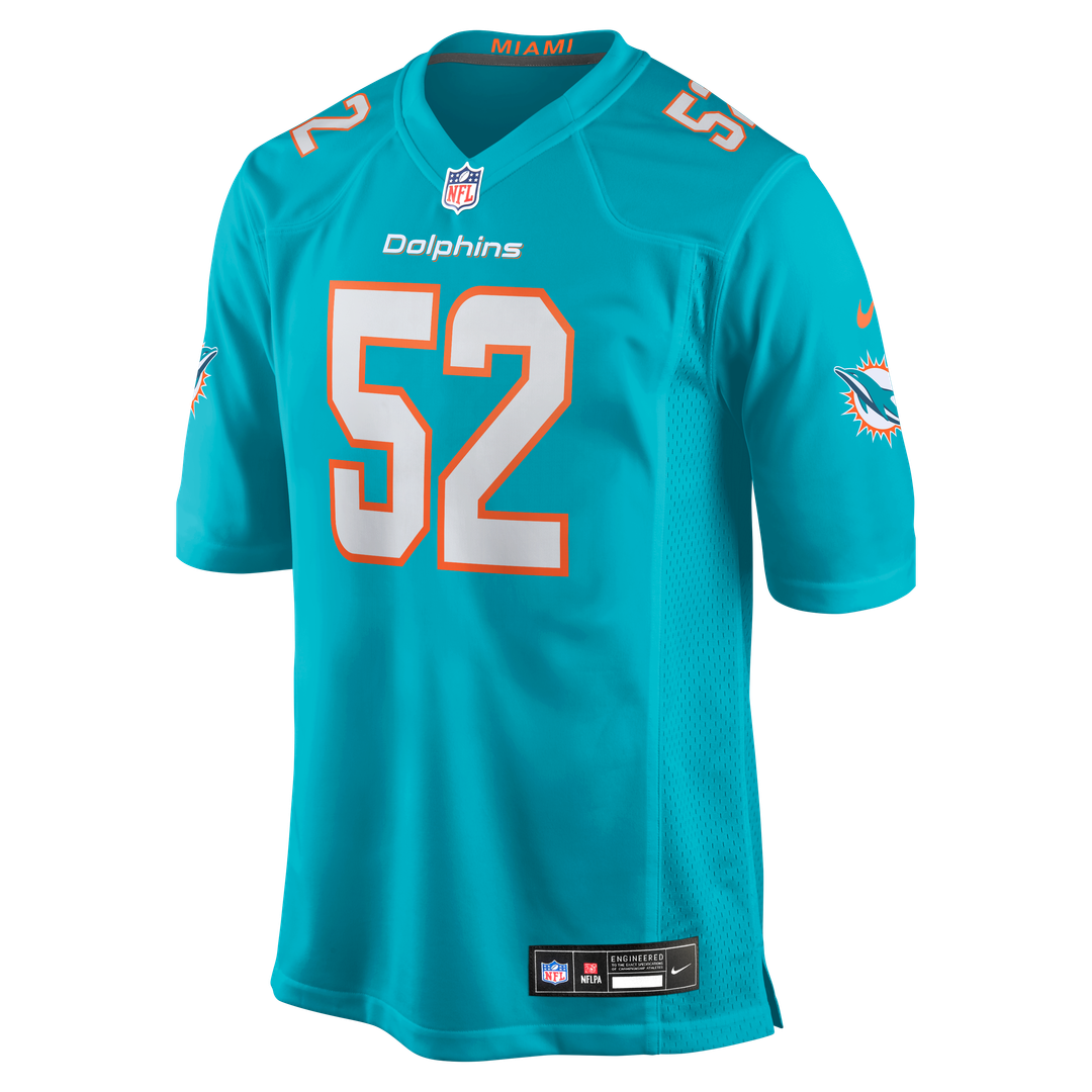 Men's Nike Miami Dolphins Patrick Paul Aqua Game NFL Jersey