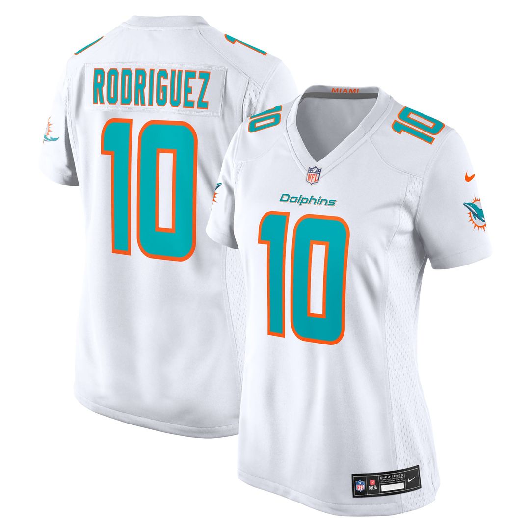 Women's Nike Miami Dolphins Jacob Rodriguez White Game NFL Jersey