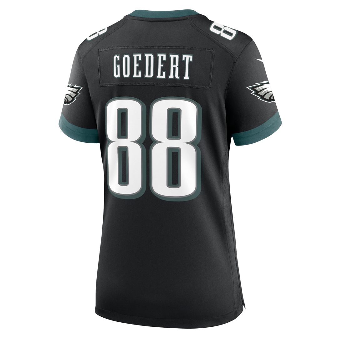 Women's Nike Philadelphia Eagles Dallas Goedert Black Alternate Game NFL Jersey
