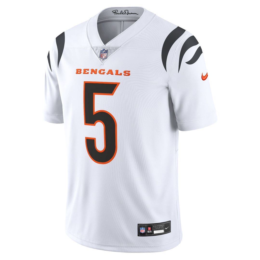 Men's Nike Cincinnati Bengals Tee Higgins White Vapor Untouchable Limited NFL Jersey