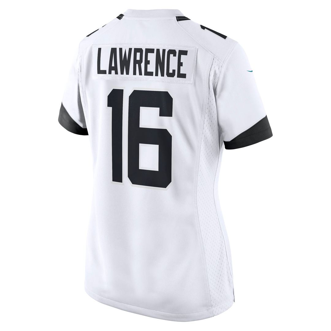 Women's Nike Jacksonville Jaguars Trevor Lawrence White Game NFL Jersey