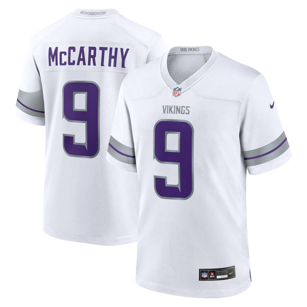 Youth Nike Minnesota Vikings J.J. McCarthy White Game NFL Jersey