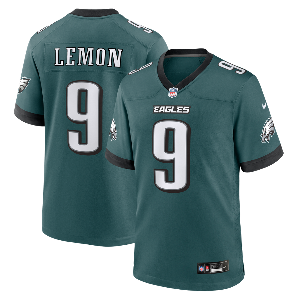 Men's Nike Philadelphia Eagles Makai Lemon Green 2026 NFL Draft First Round Pick No. 20 Team Game NFL Jersey