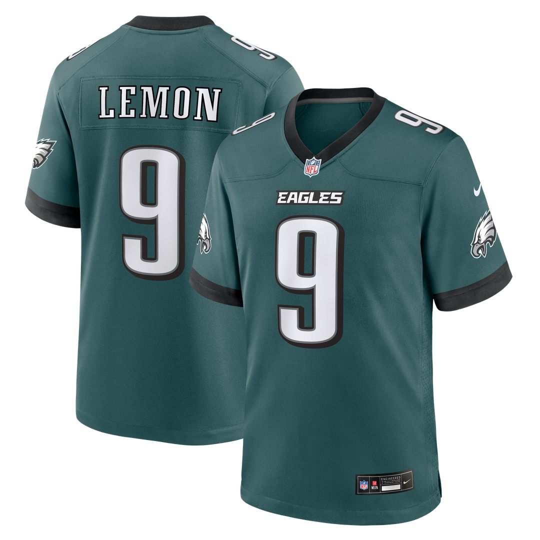 Men's Nike Philadelphia Eagles Makai Lemon Green 2026 NFL Draft First Round Pick No. 20 Team Game NFL Jersey