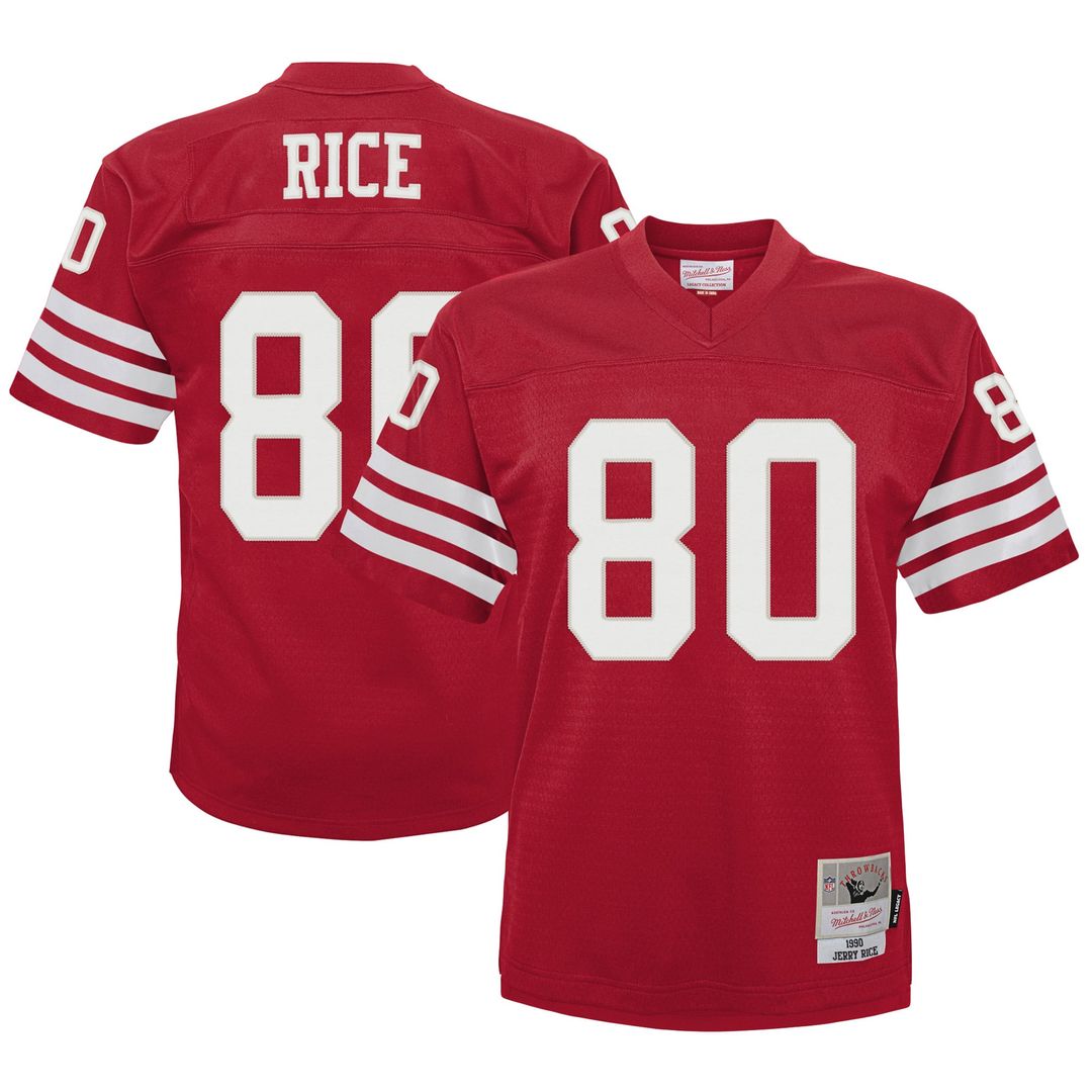 Infant Mitchell & Ness San Francisco 49ers Jerry Rice Scarlet 1990 Retired Legacy NFL Jersey