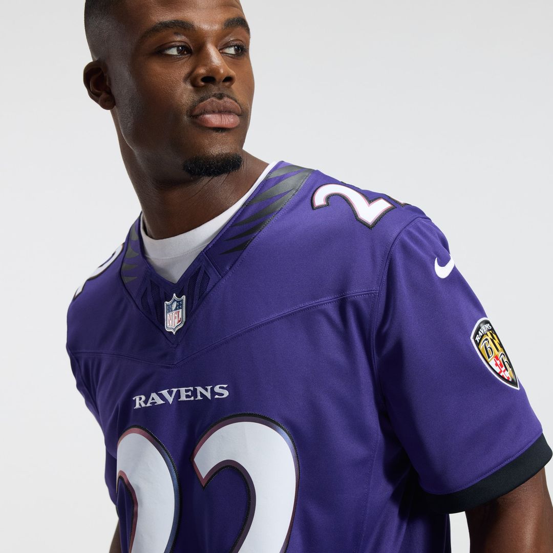 Men's Nike Baltimore Ravens Derrick Henry White Vapor F.U.S.E. Stitched Limited NFL Jersey