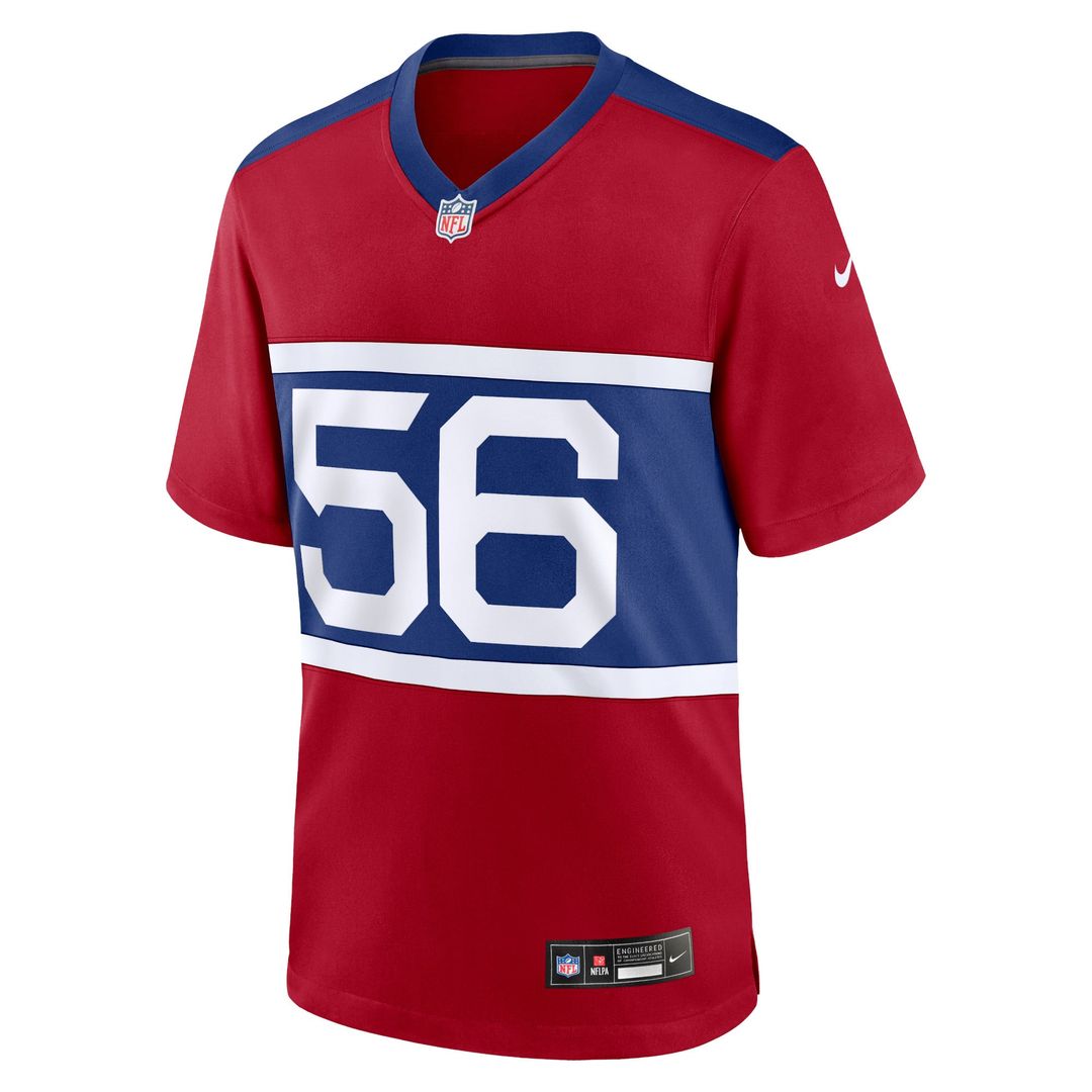 Men's Nike New York Giants Lawrence Taylor Century Red Alternate Retired Player Game NFL Jersey