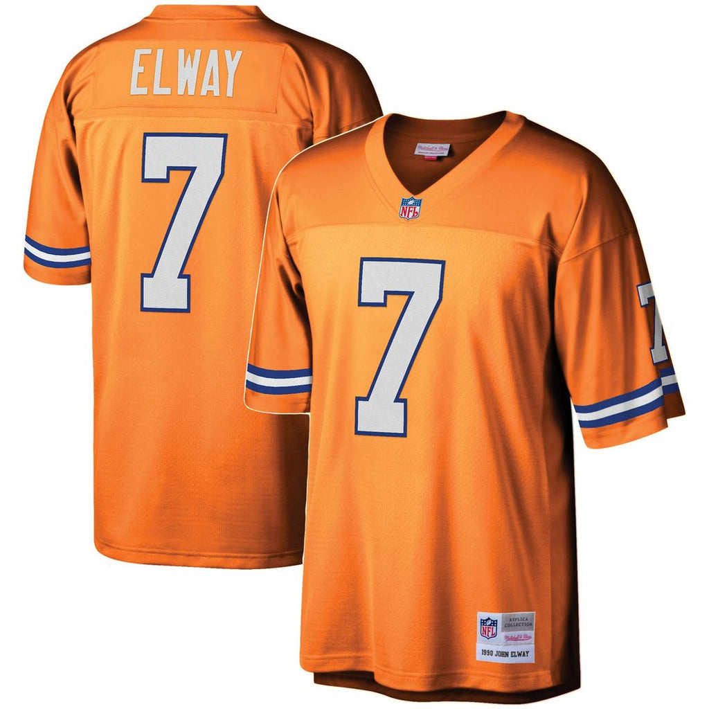 Youth Mitchell & Ness Denver Broncos John Elway Orange 1990 Legacy Retired Player NFL Jersey