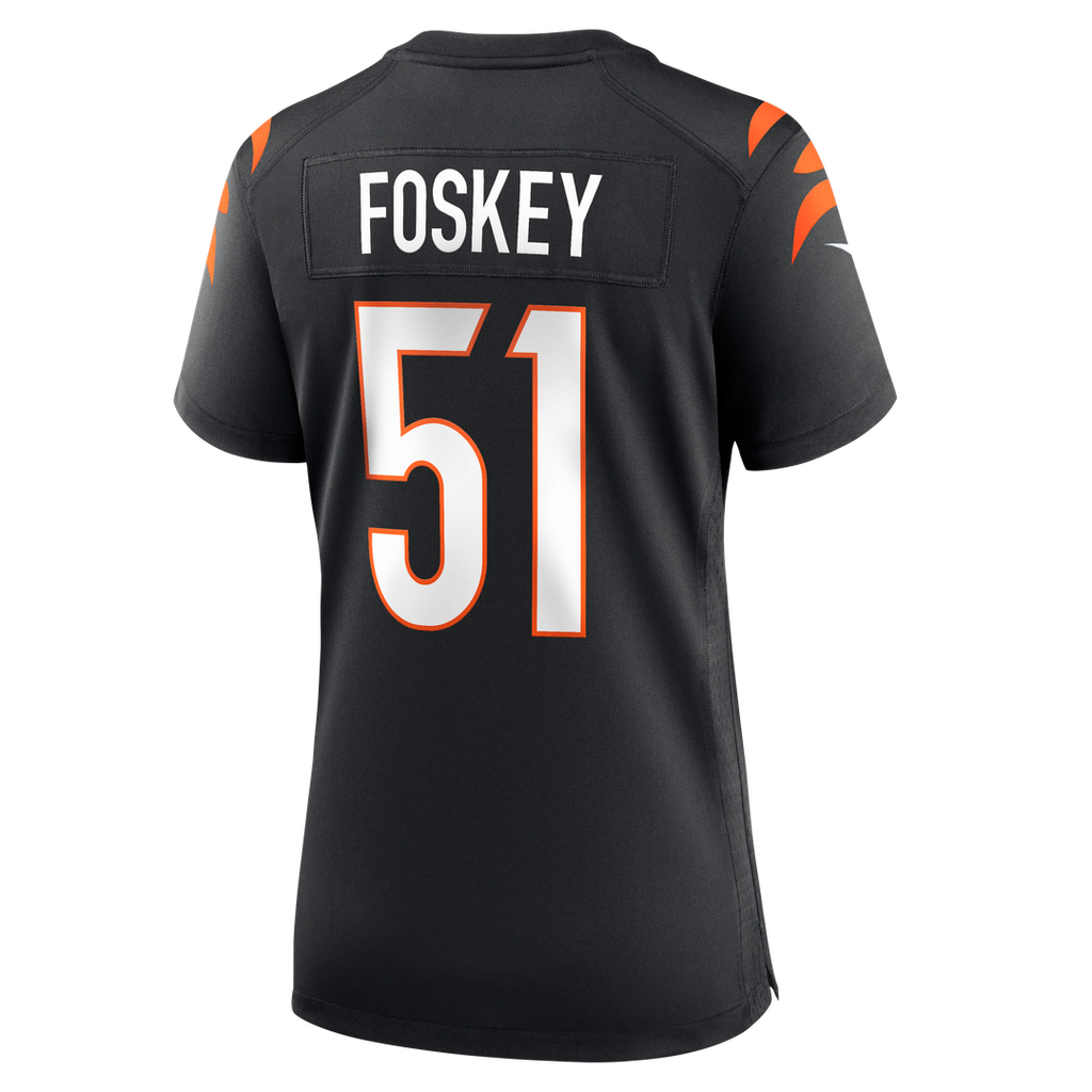 Women's Nike Cincinnati Bengals Isaiah Foskey Black Team Game NFL Jersey