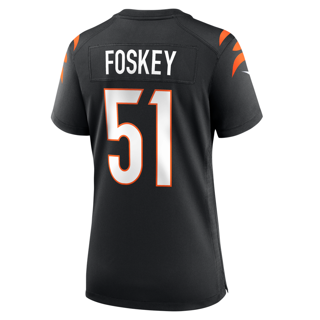Women's Nike Cincinnati Bengals Isaiah Foskey Black Team Game NFL Jersey