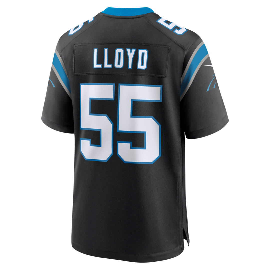 Men's Nike Carolina Panthers Devin Lloyd Black Team Game NFL Jersey