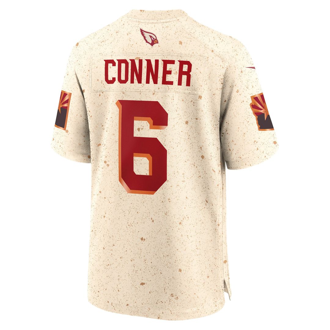 Men's Nike Arizona Cardinals James Conner Natural 2025 Rivalries Collection Game NFL Jersey