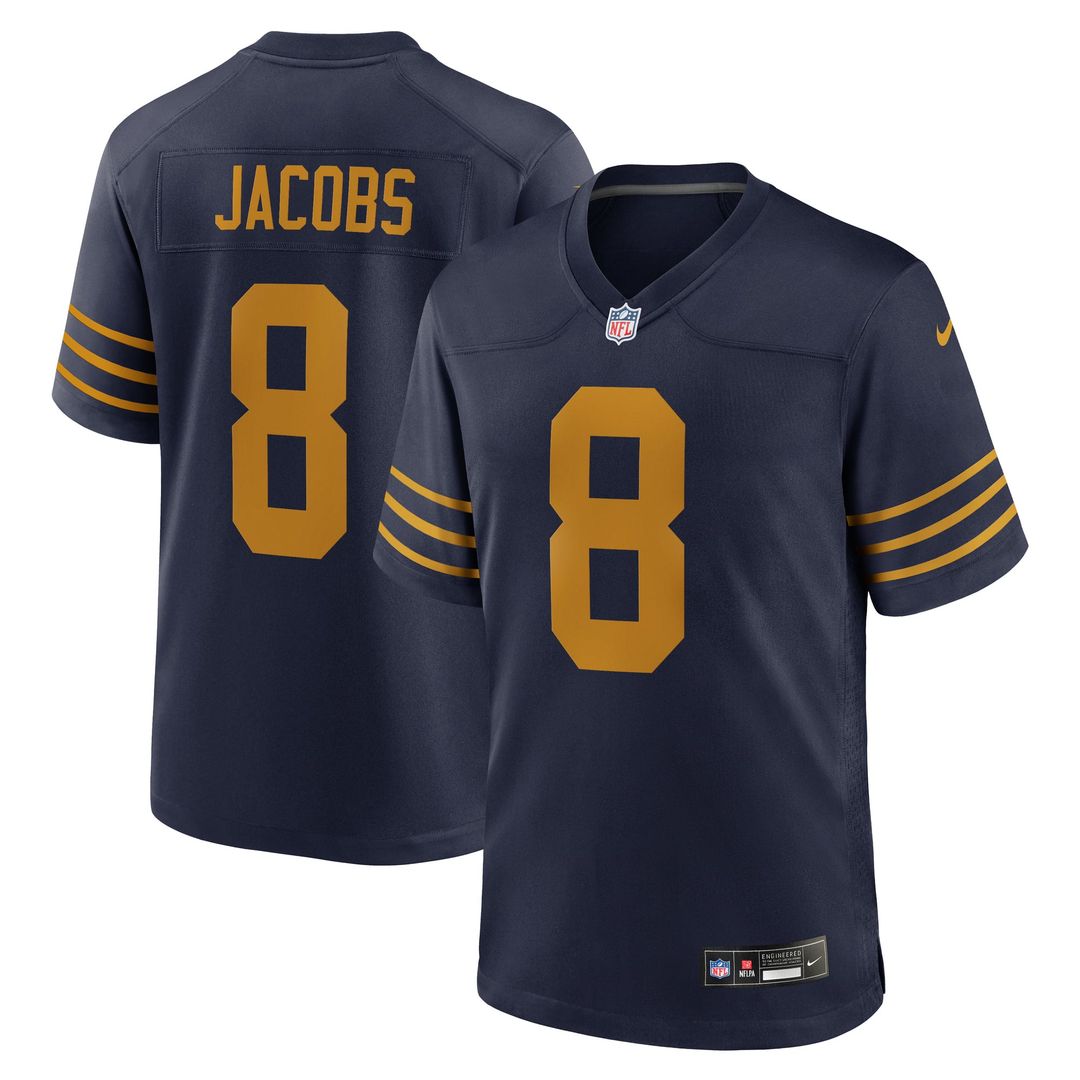 Men's Nike Green Bay Packers Josh Jacobs Green Team Game NFL Jersey