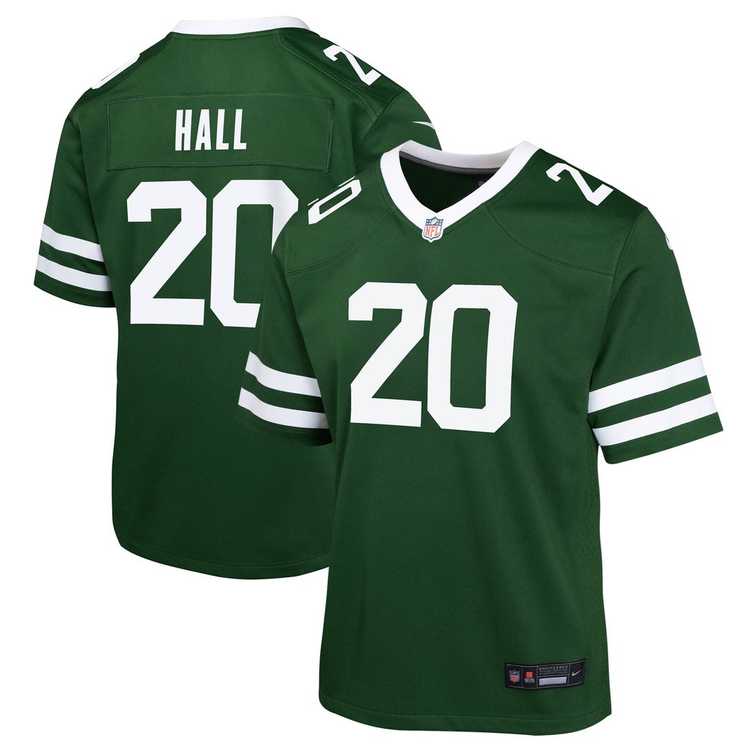 Youth Nike New York Jets Breece Hall Green Game NFL Jersey