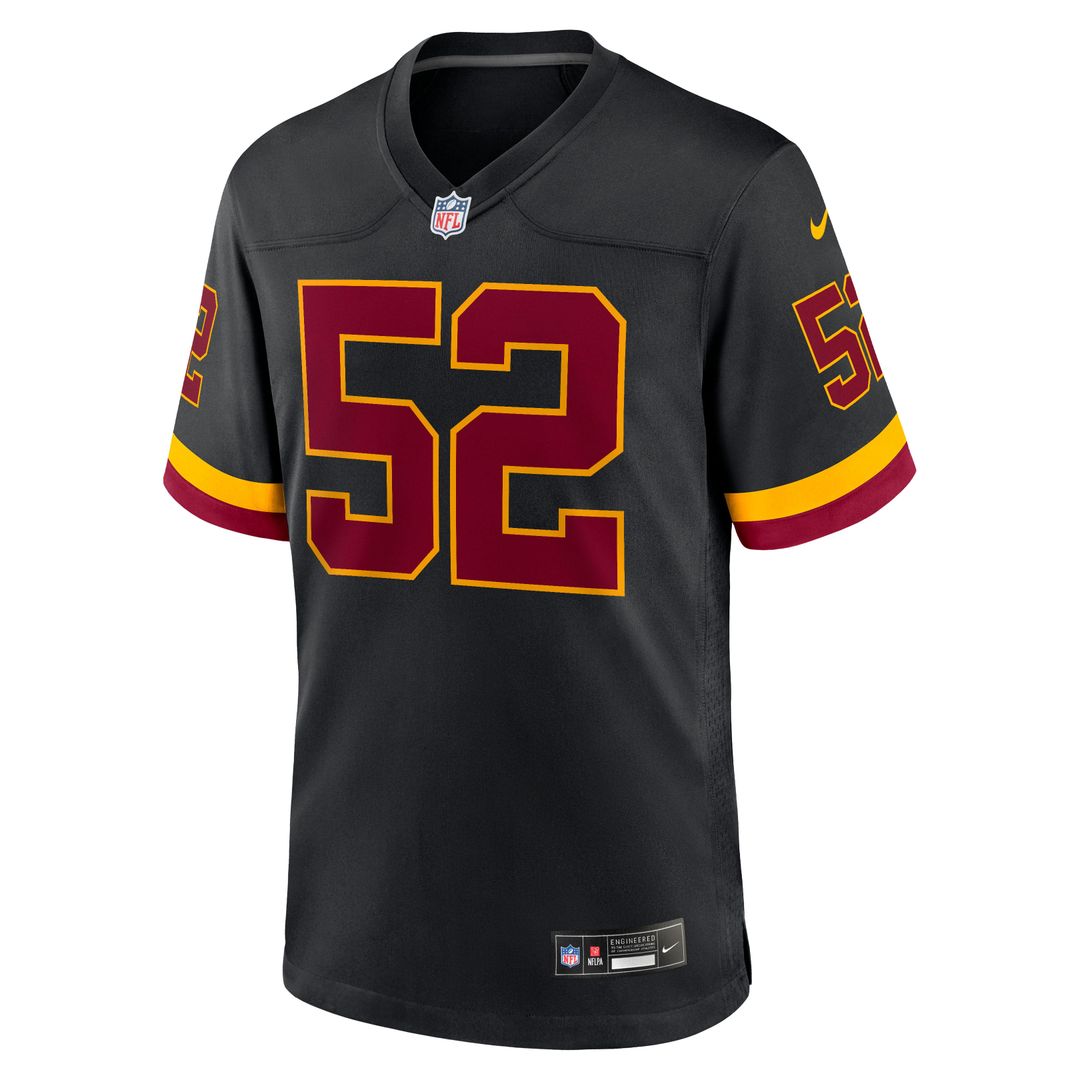 Men's Nike Washington Commanders Sonny Styles Black Game Player NFL Jersey