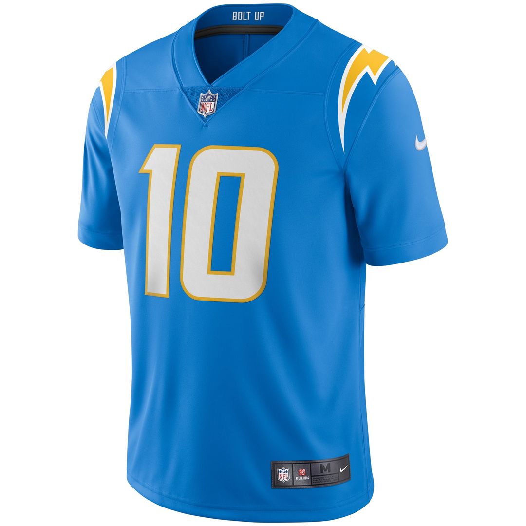 Men's Nike Los Angeles Chargers Justin Herbert Powder Blue Vapor Limited NFL Jersey