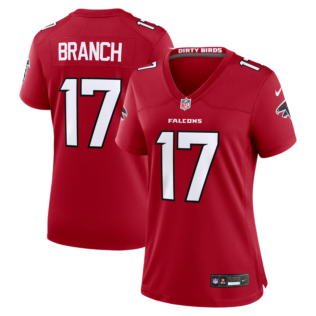 Women's Nike Atlanta Falcons Zachariah Branch Red Team Game NFL Jersey