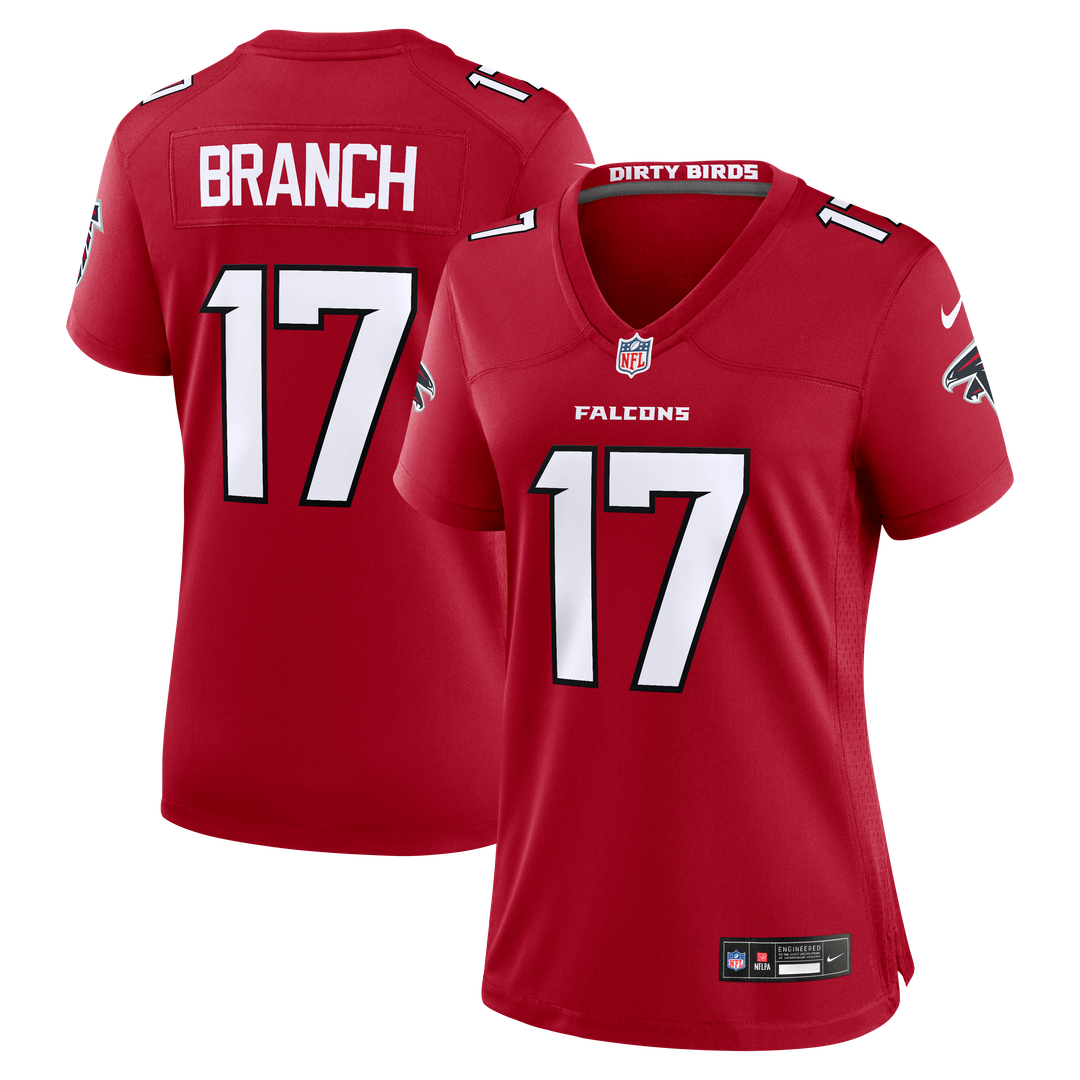 Women's Nike Atlanta Falcons Zachariah Branch Red Team Game NFL Jersey