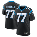 Men's Nike Carolina Panthers Luke Fortner Black Team Game NFL Jersey