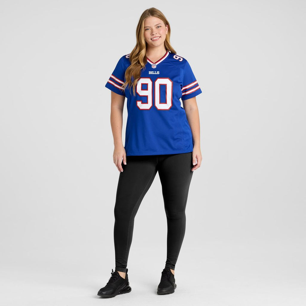 Women's Nike Buffalo Bills DeWayne Carter Royal Game NFL Jersey