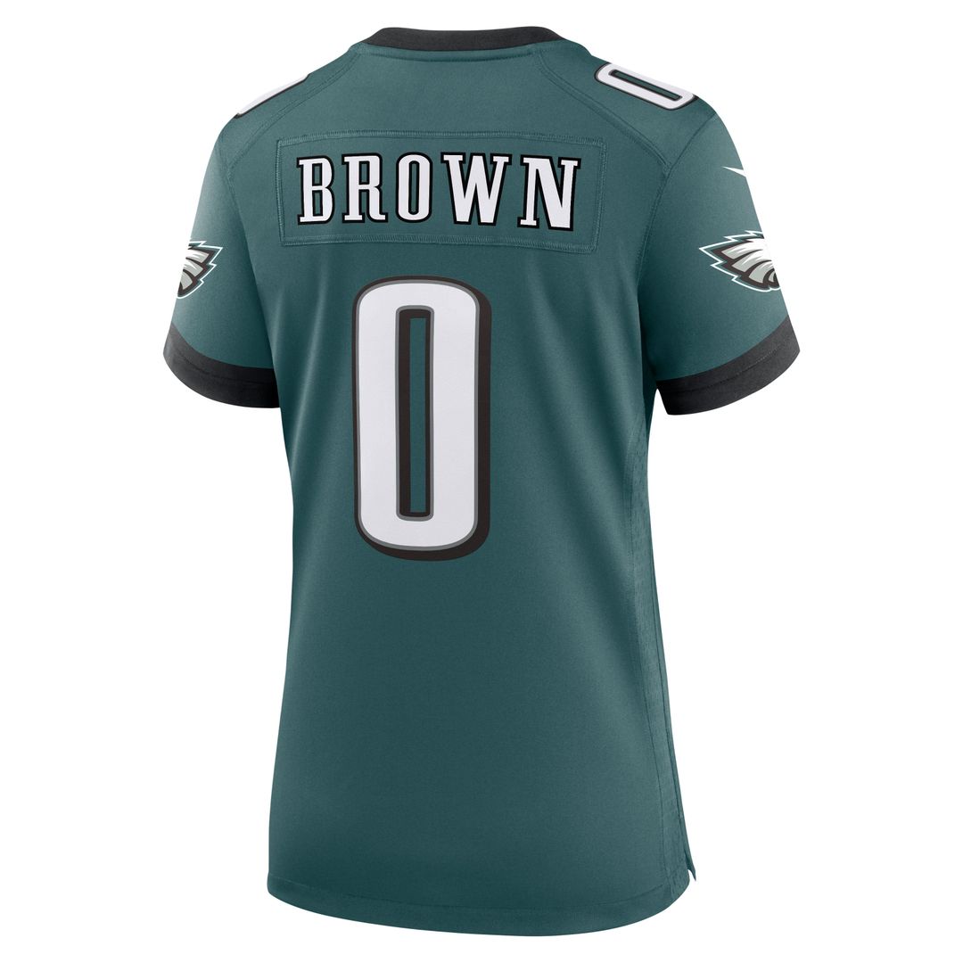 Women's Nike Philadelphia Eagles Marquise Brown Midnight Green Team Game NFL Jersey