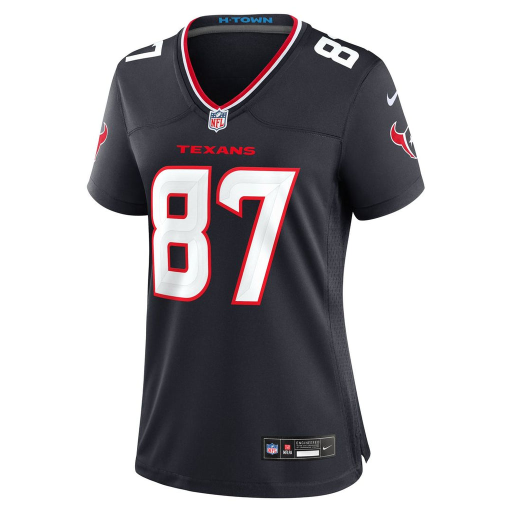 Women's Nike Houston Texans Cade Stover Navy Game NFL Jersey