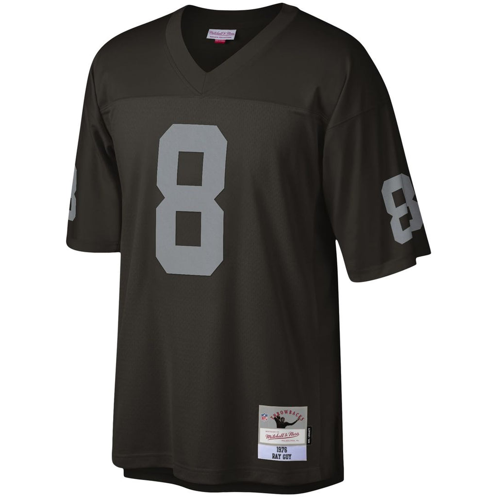 Men's Mitchell & Ness Las Vegas Raiders Ray Guy Black Legacy Replica NFL Jersey