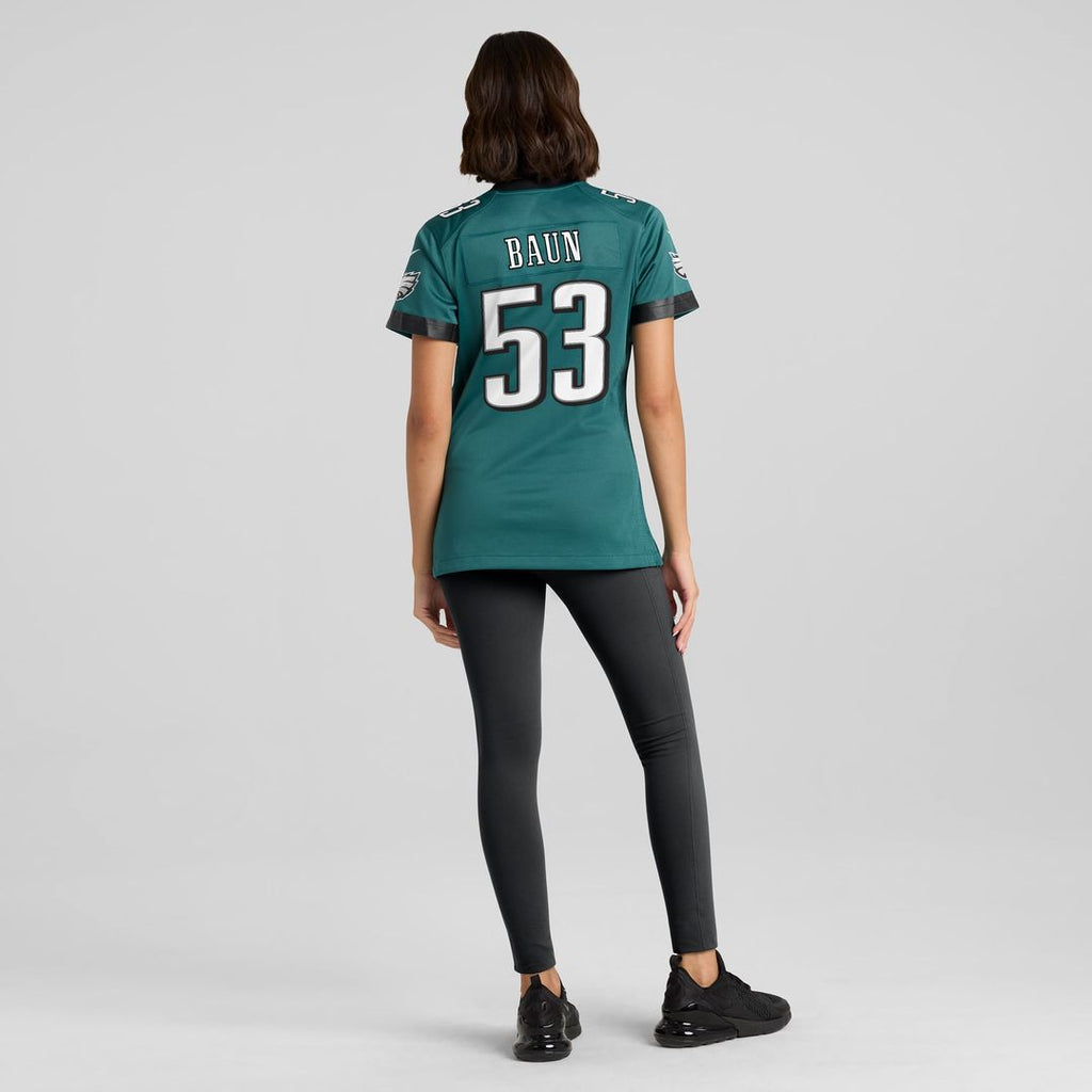 Women's Nike Philadelphia Eagles Zack Baun Midnight Green Game NFL Jersey