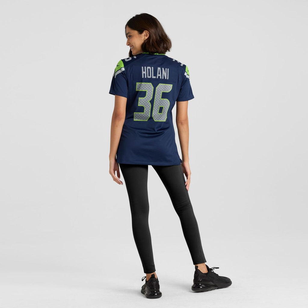 Women's Nike Seattle Seahawks George Holani College Navy Team Game NFL Jersey