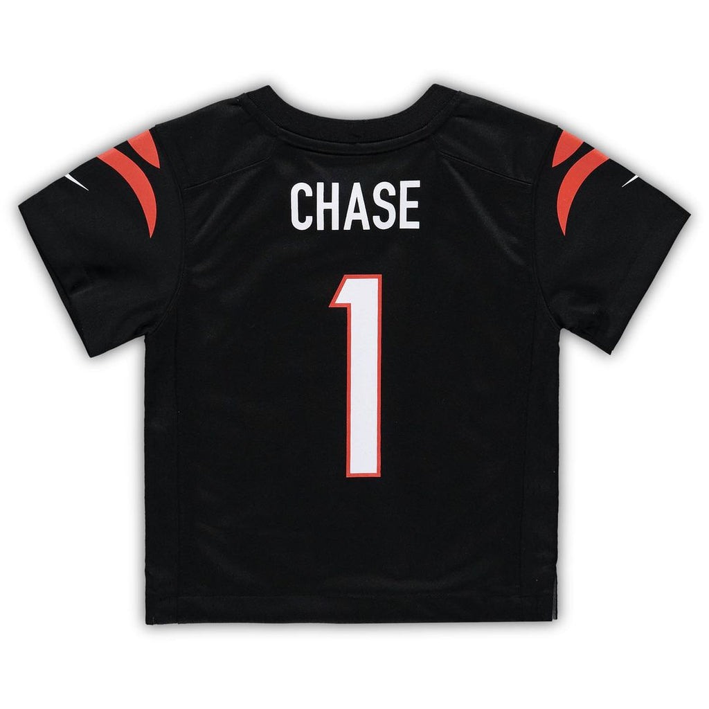 Toddler Nike Cincinnati Bengals Ja'Marr Chase Black Game NFL Jersey