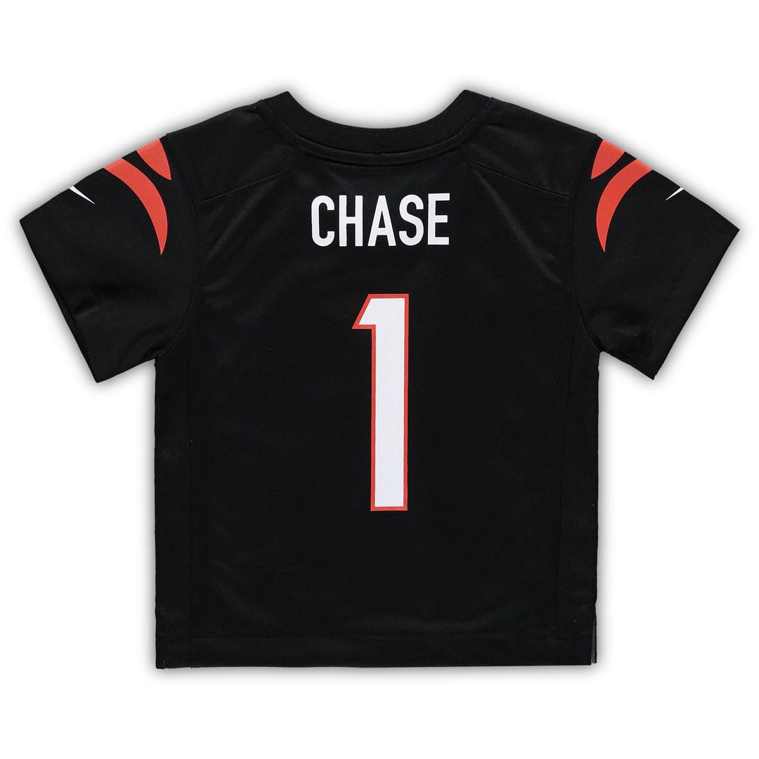Toddler Nike Cincinnati Bengals Ja'Marr Chase Black Game NFL Jersey