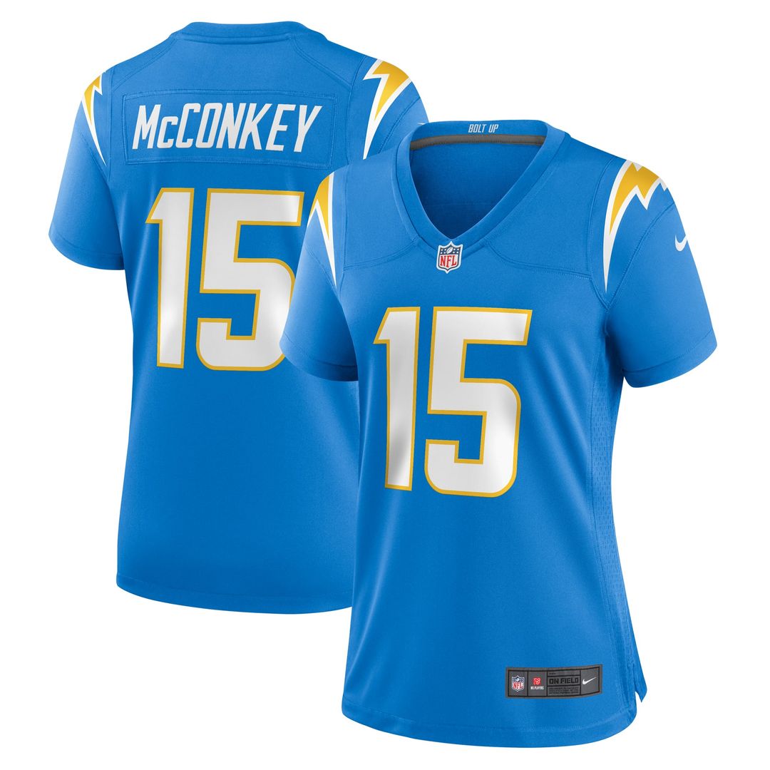 Women's Nike Los Angeles Chargers Ladd McConkey Gold Alternate Charger Power Game NFL Jersey